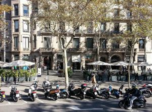 Cafe on the Paseig de Gracia